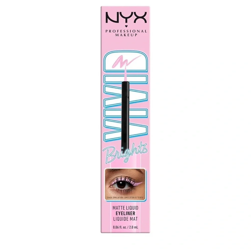 Sneaky Pink | NYX Vivid Brights Liquid Eyeliner - Bold Pink